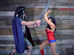 Wonder Woman Romi Rain also has XXX needs that her enemy has to satisfy