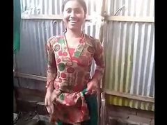 Teen Porn Sexy Indian Village Girl Open Air Shower