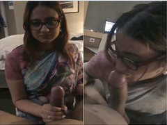 Today Exclusive- HoT Look Desi Cheating Wife Sucking Boss Dick