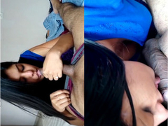 Desi wife pleased by husband with Special Spike Dotted condom