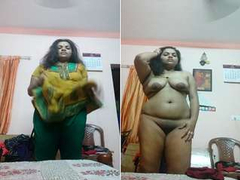 Desi BBW strips her clothes and shows a very sexy naked body in the bedroom