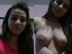 XXX naked show by a young Desi girl that has a magnificent pair of natural tits