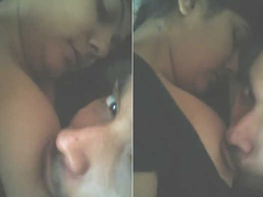 Romantic Desi couple are playing with their features in the bedroom before XXX
